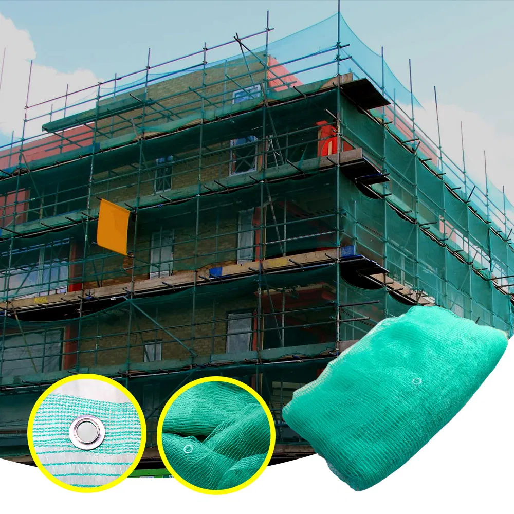 Heavy-Duty Green Scaffold safety netting